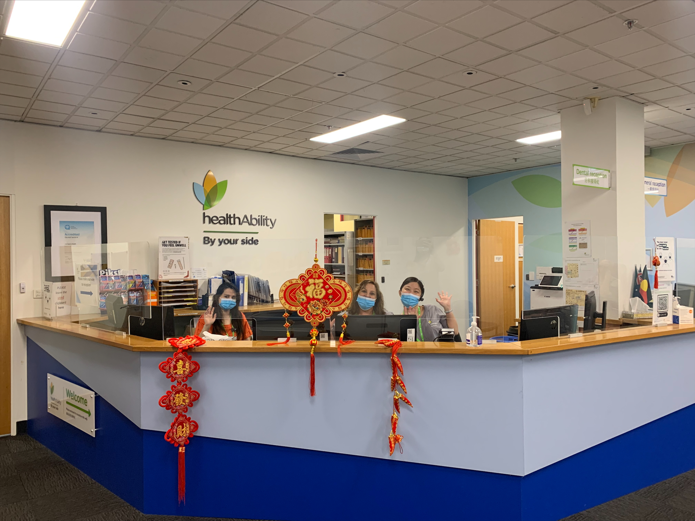 Lunar New Year - Box Hill reception team